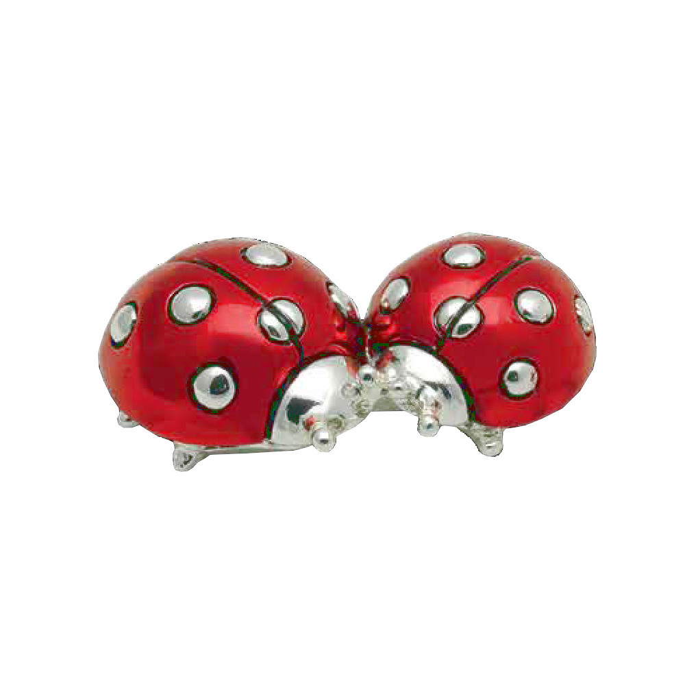 Coppia coccinelle rossa di . Argento online
