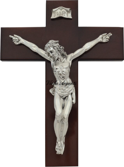 Crocifisso parete di . Argento online