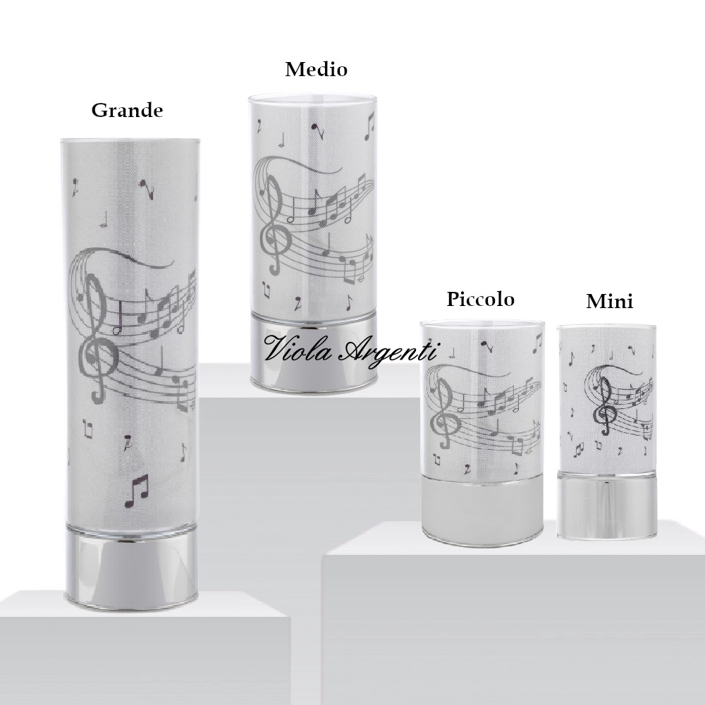 Lampada note musicali di . Argento online