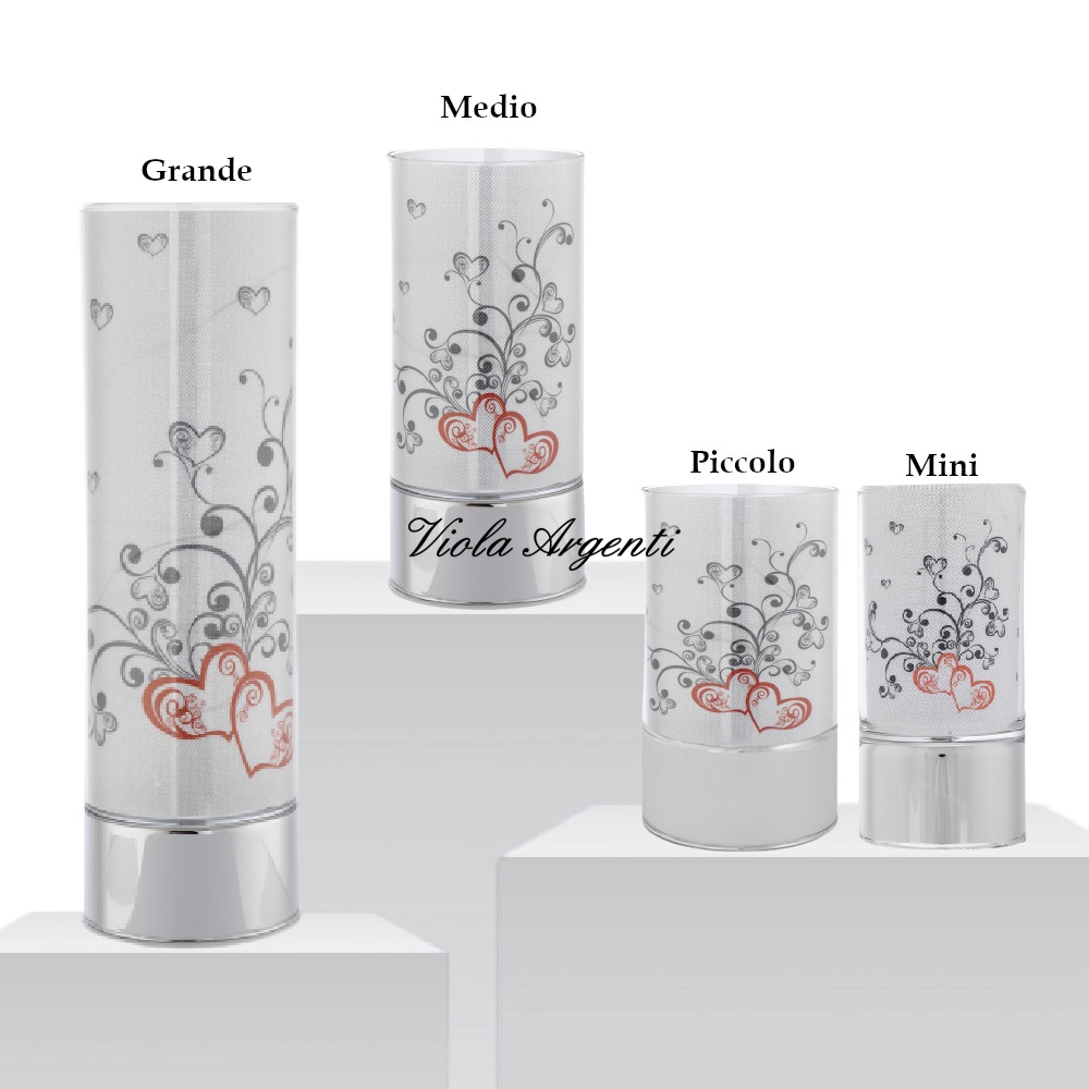 Lampada con cuore di . Argento online