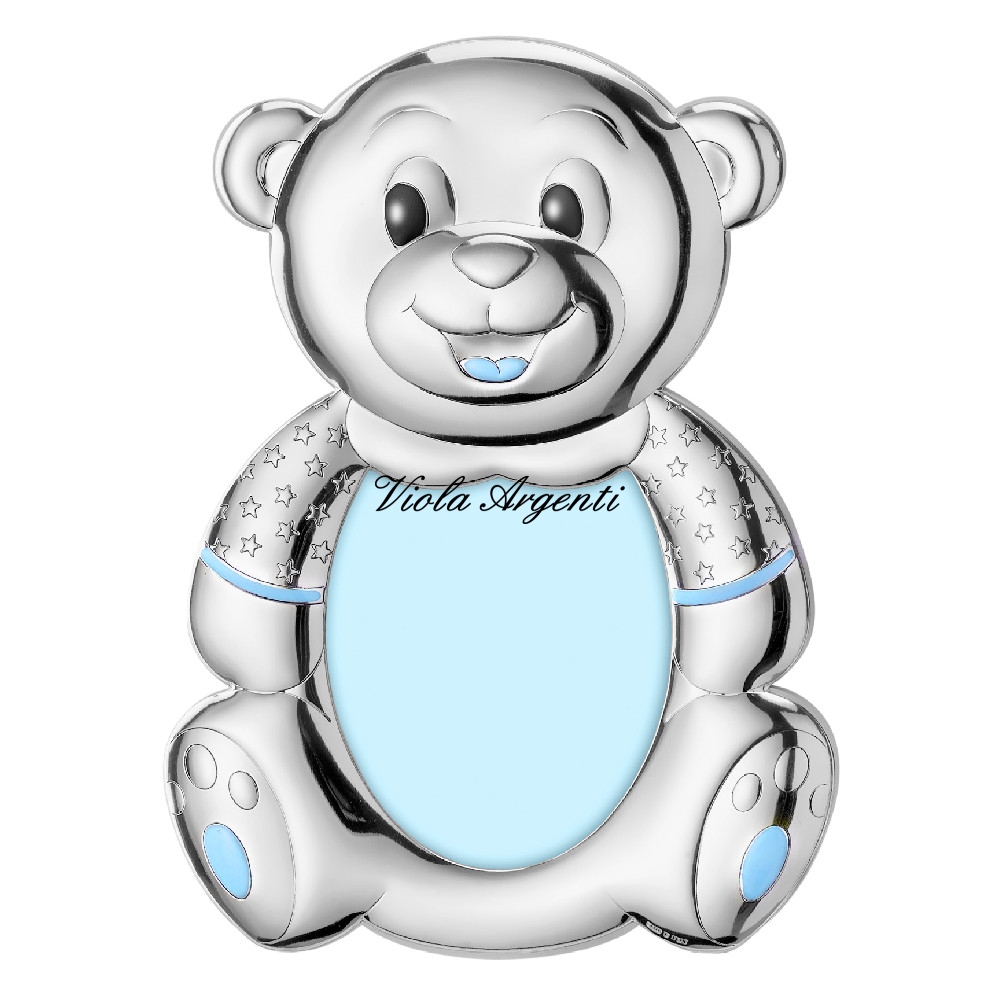 Cornice orsetto sagomato bimbo di . Argento online