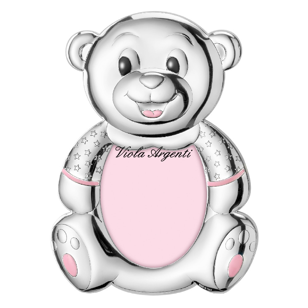 Cornice orsetto sagomato bimba di . Argento online