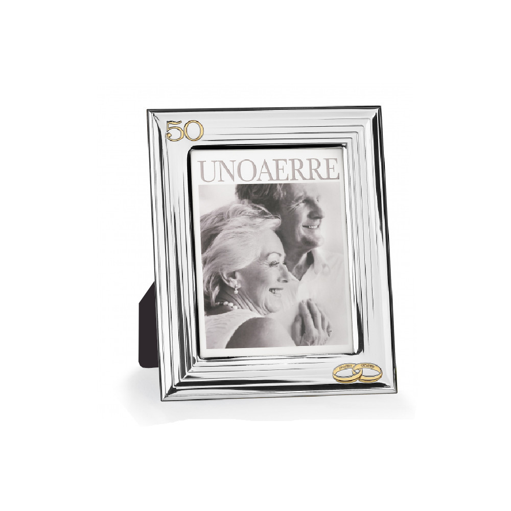 Cornice righe 50° di Unoaerre. Argento online