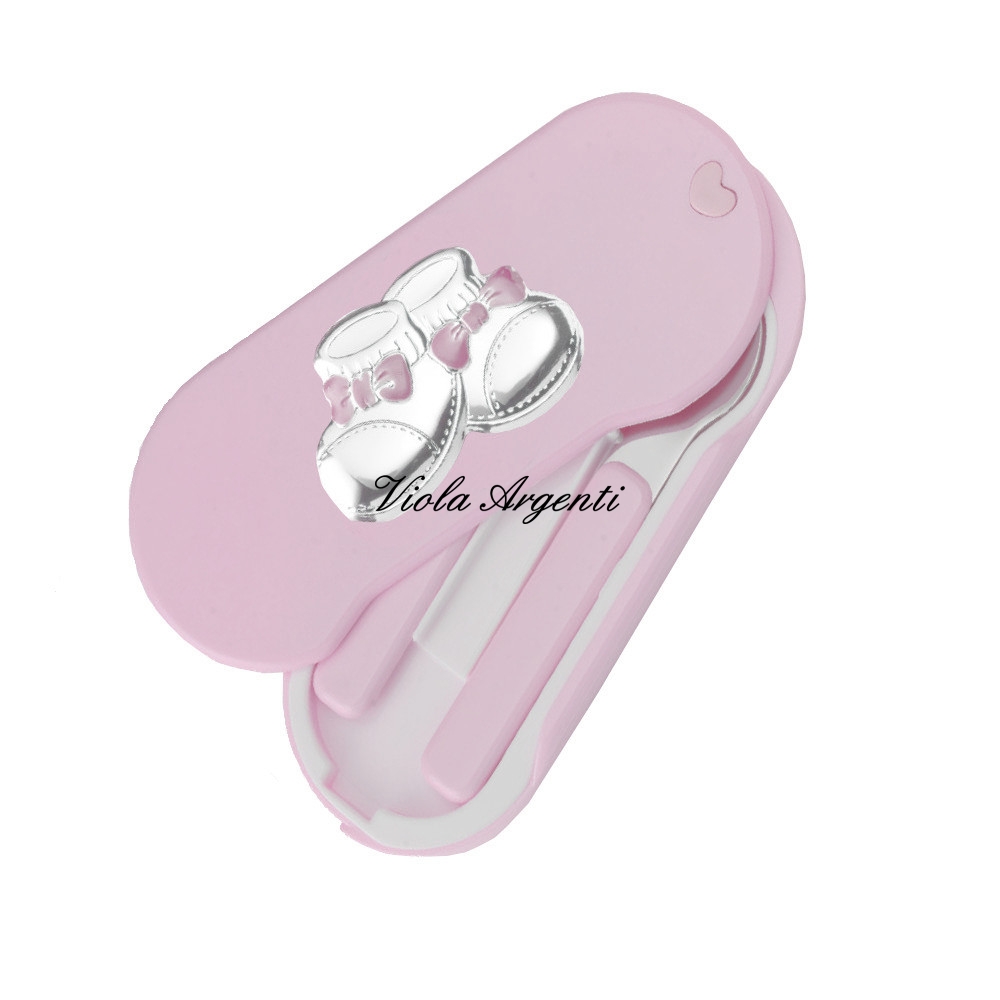 Set posate calzini rosa di . Argento online