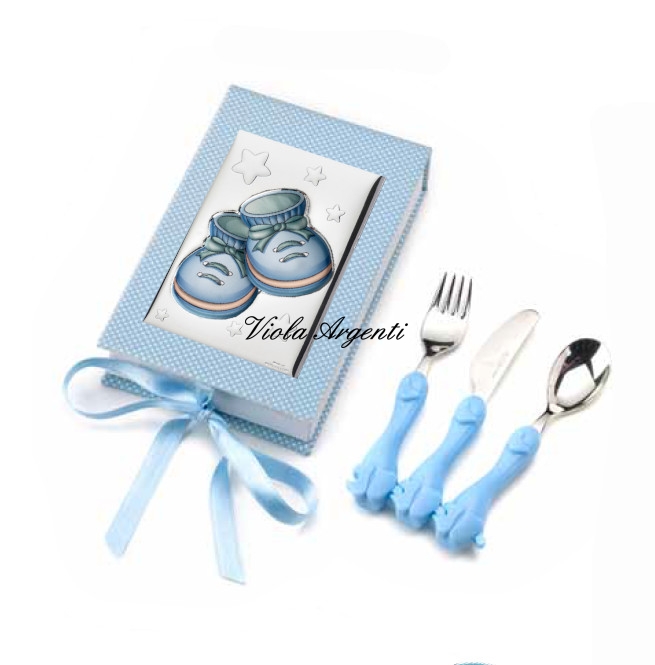 Set pappa scarpette smaltate di . Argento online