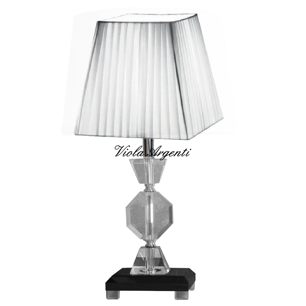 Lampada in cristallo bicolore di . Argento online