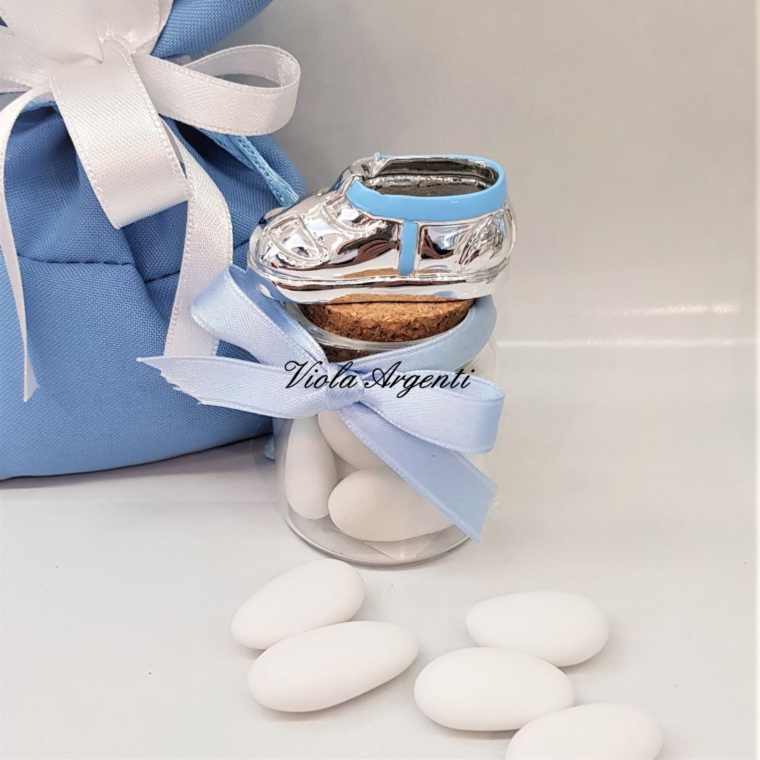 Barattolo con scarpina di . Argento online