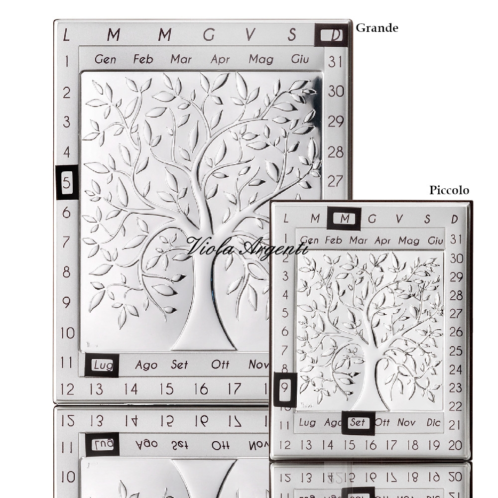 Calendario perpetuo albero della vita di . Argento online