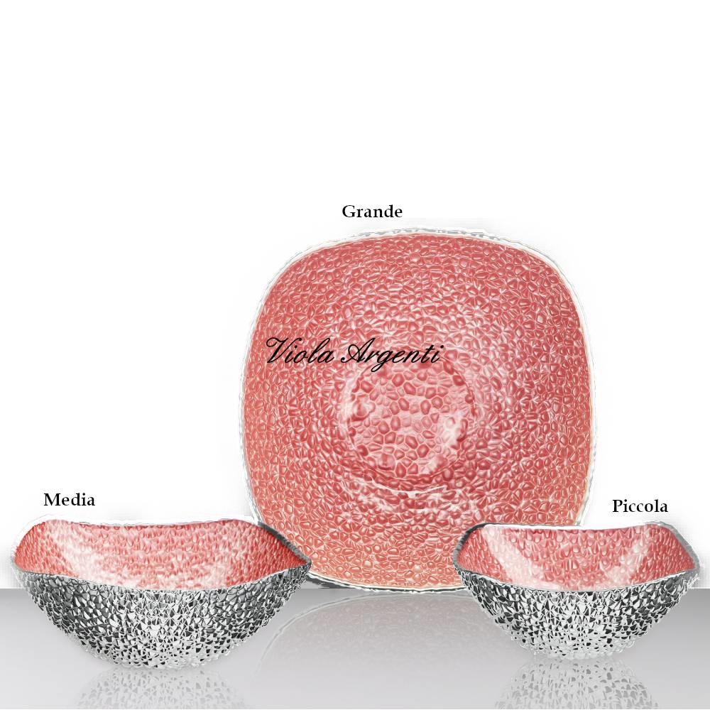 Ciotola pebbles flame di . Argento online