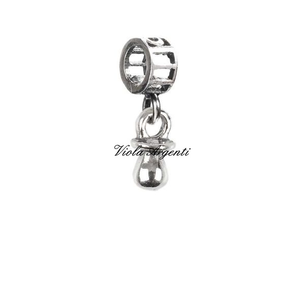 Charm pendente ciuccio di Tedora. Argento online
