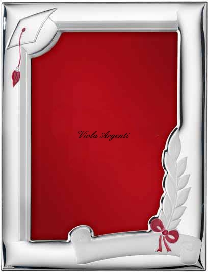 Cornice laurea tocco e pergamena di . Argento online