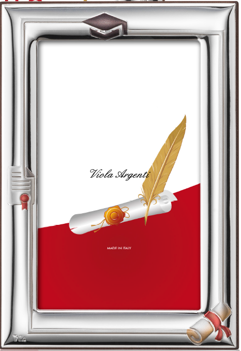 Cornice laurea tocco centrale di . Argento online