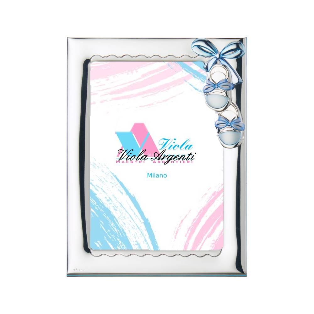 Cornice azzurra scarpine di . Argento online