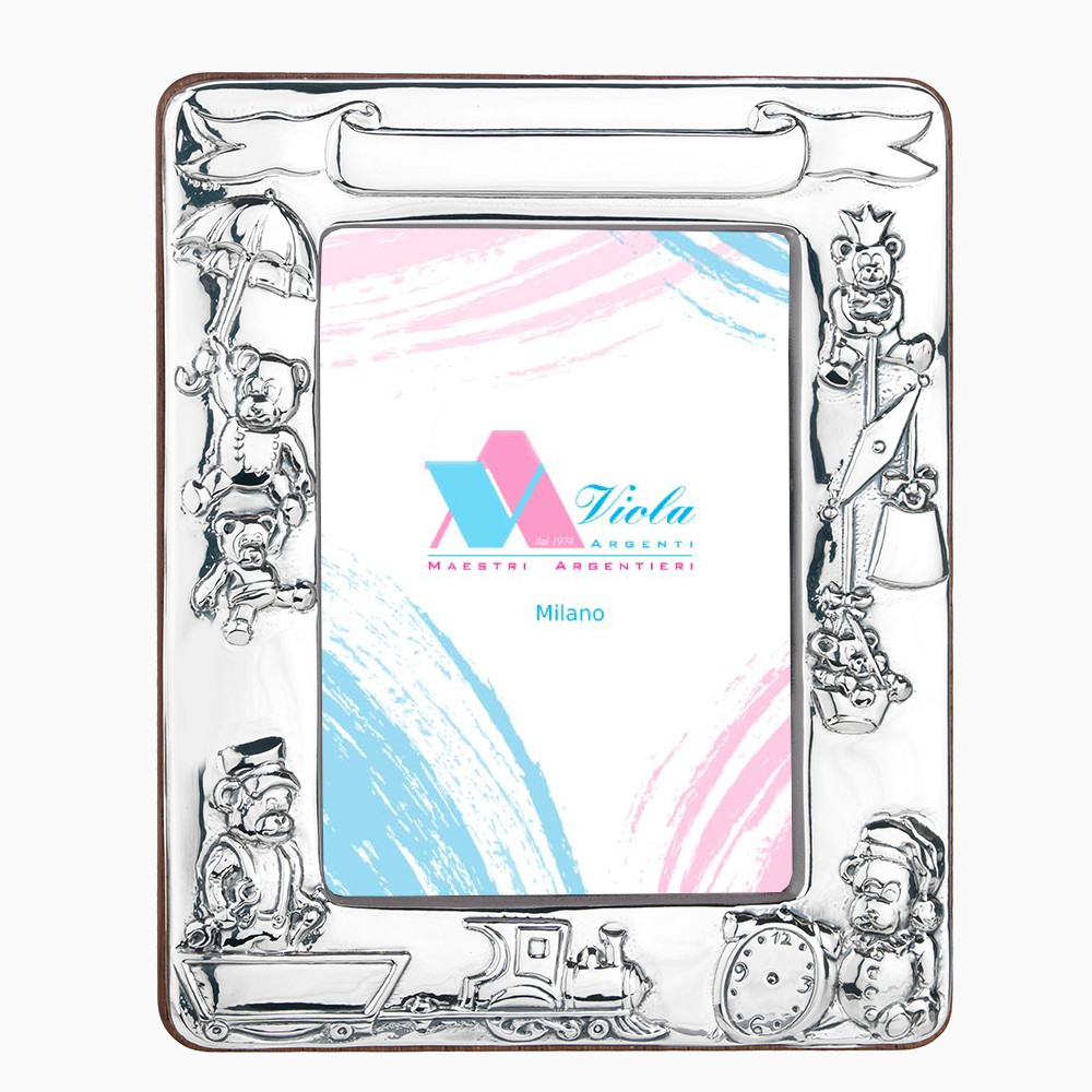 Cornice per nascita bimbi di . Argento online