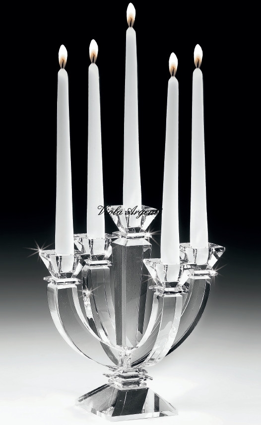 Candeliere 5 fiamme di . Argento online