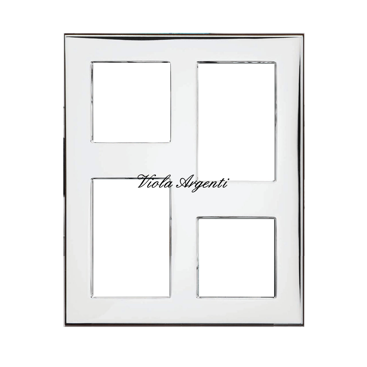 Cornice 4 foto liscia di . Argento online