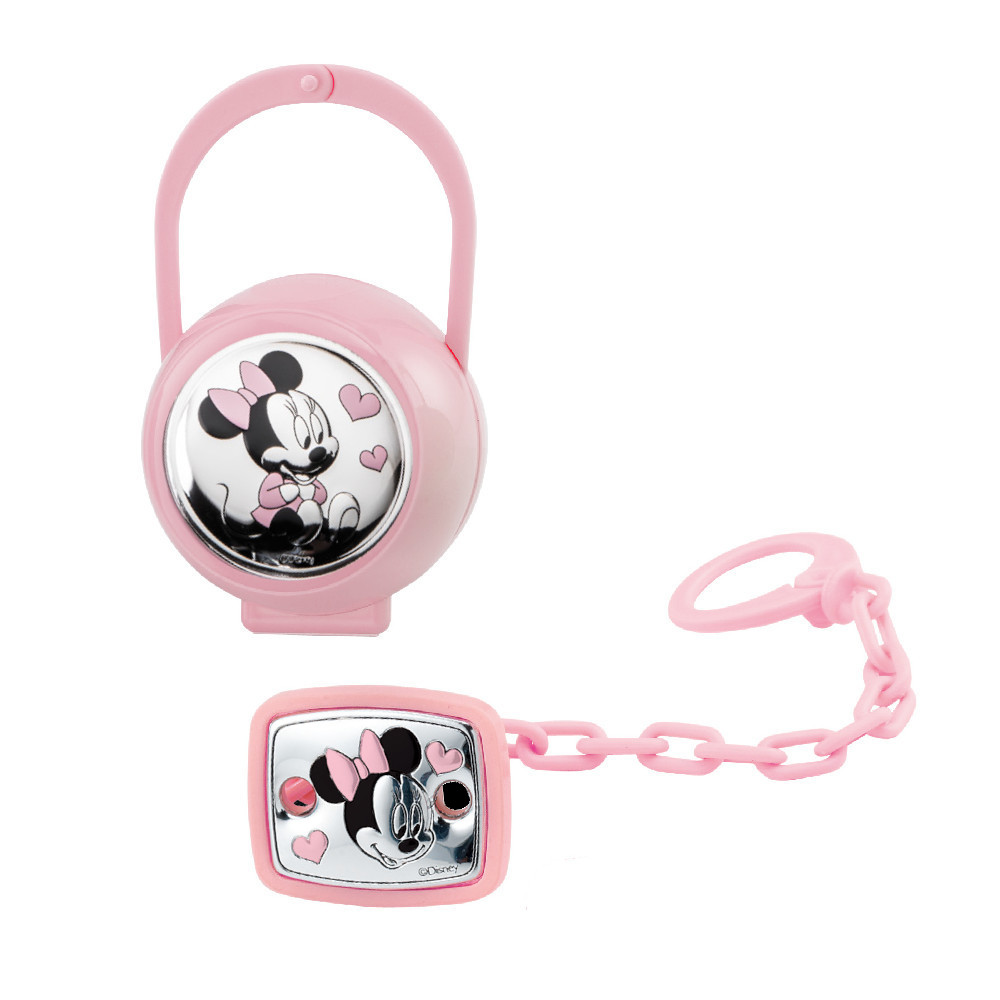 Set ciuccio e pinza con Topolina di Walt Disney. Argento online