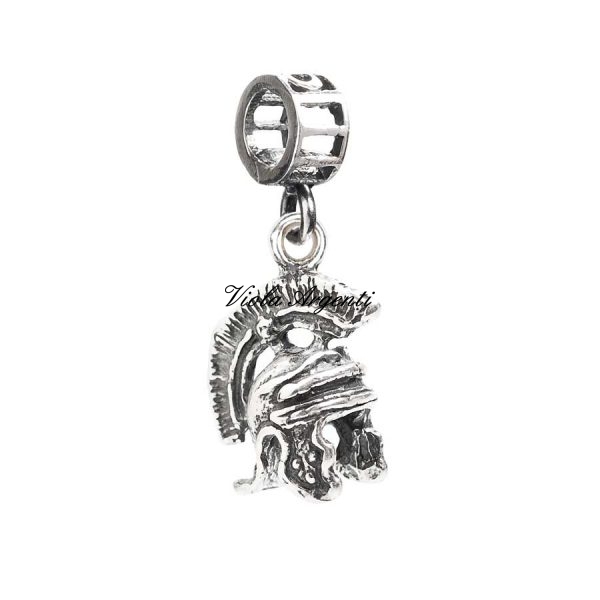 Charm pendente elmetto gladiatore di Tedora. Argento online