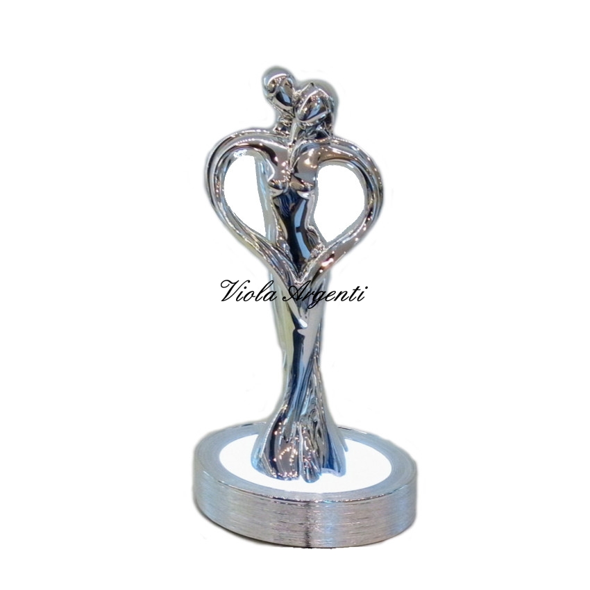 Lampada coppia abbracciata di . Argento online