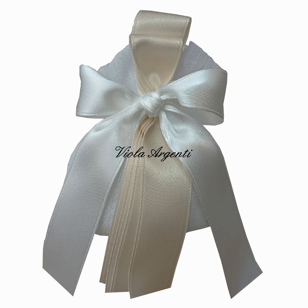 Sacchetto lino di . Argento online