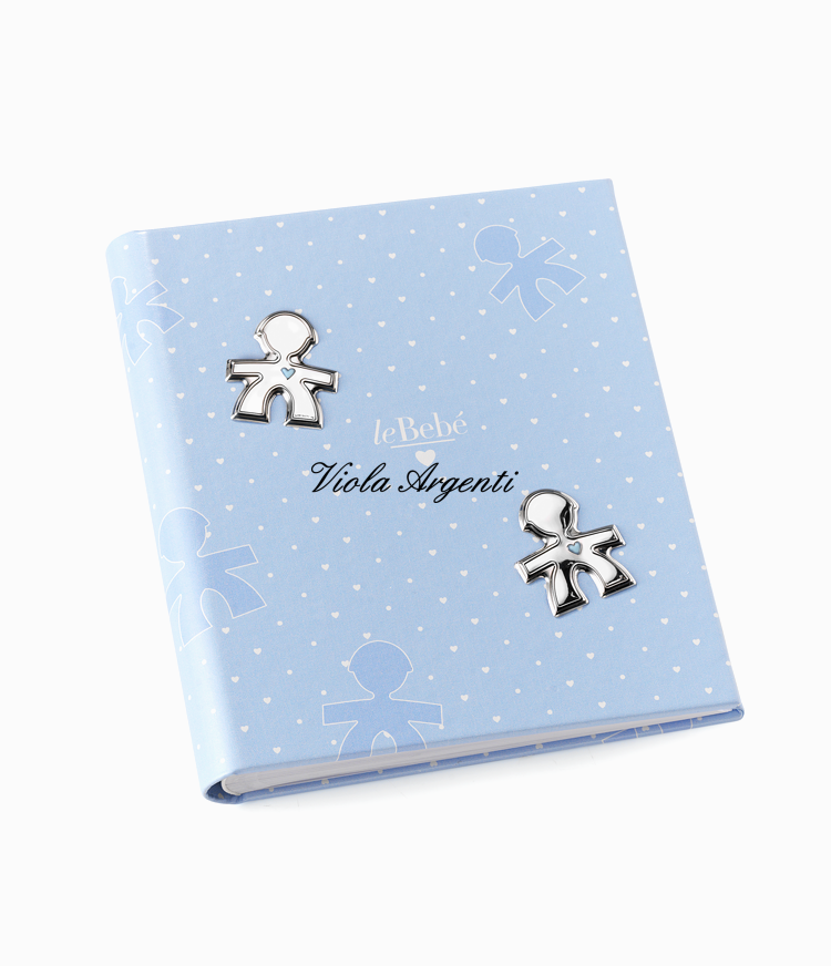 Album azzurro con sagome bimbo di . Argento online
