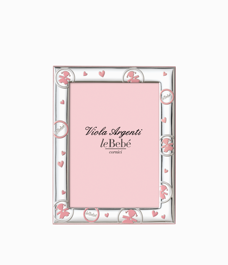 Cornice linea ciuccio rosa di . Argento online