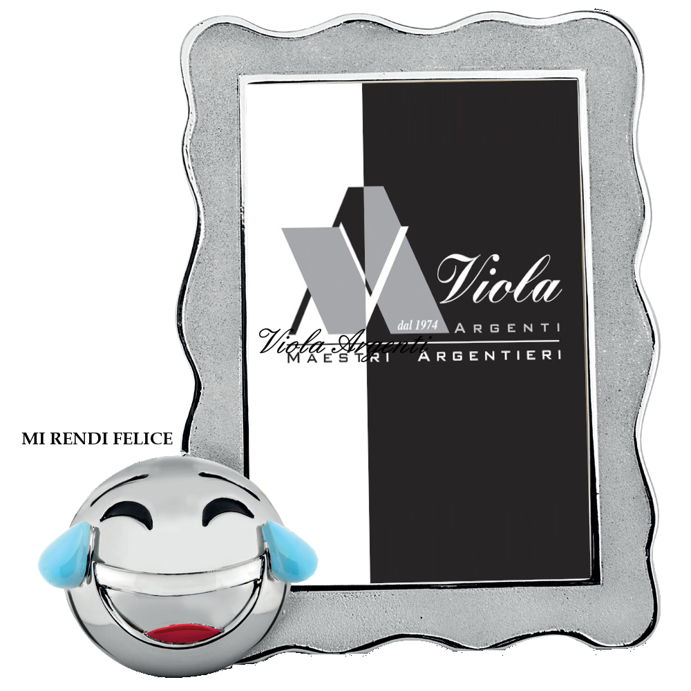 Cornice emoji mi rendi felice di . Argento online