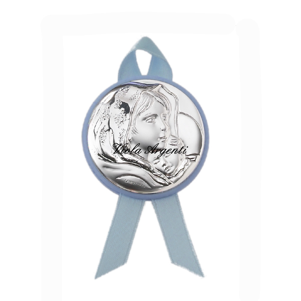 Capoculla azzurro Madonna con bimbo di . Argento online