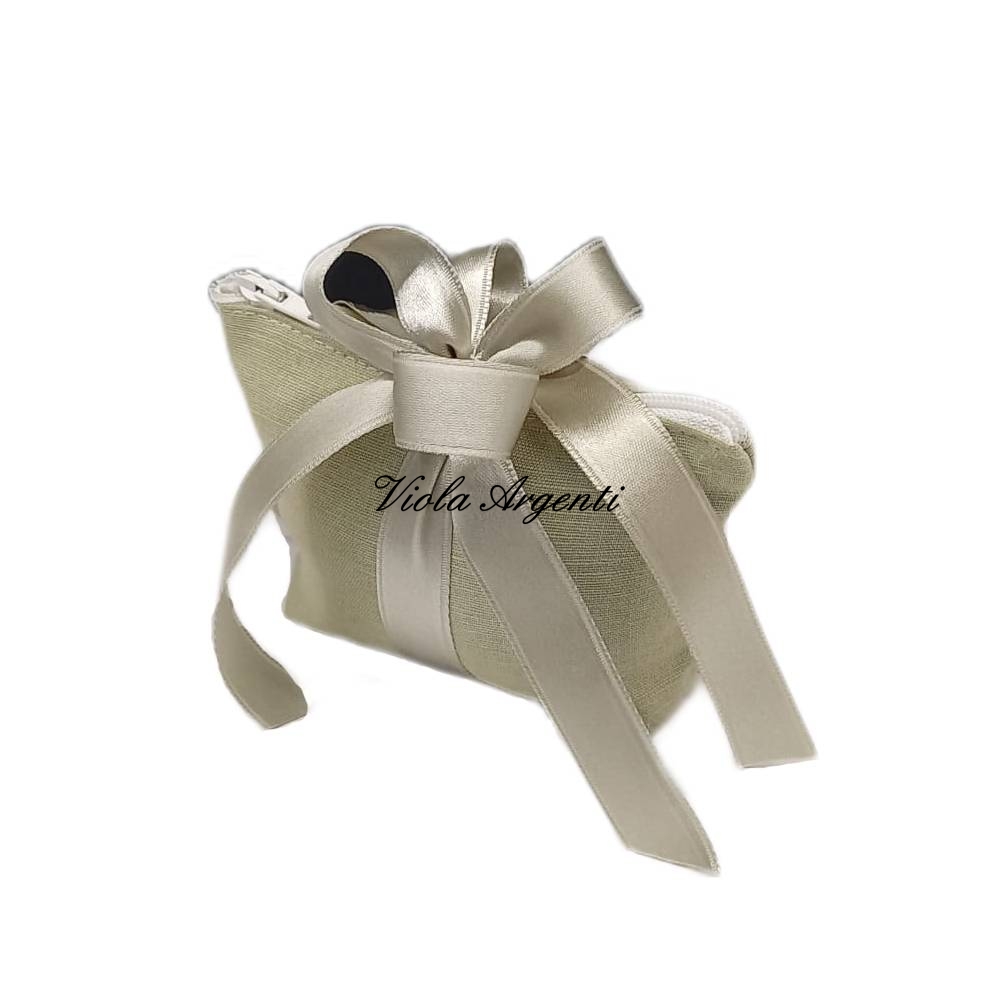 Pochette zip verde di . Argento online