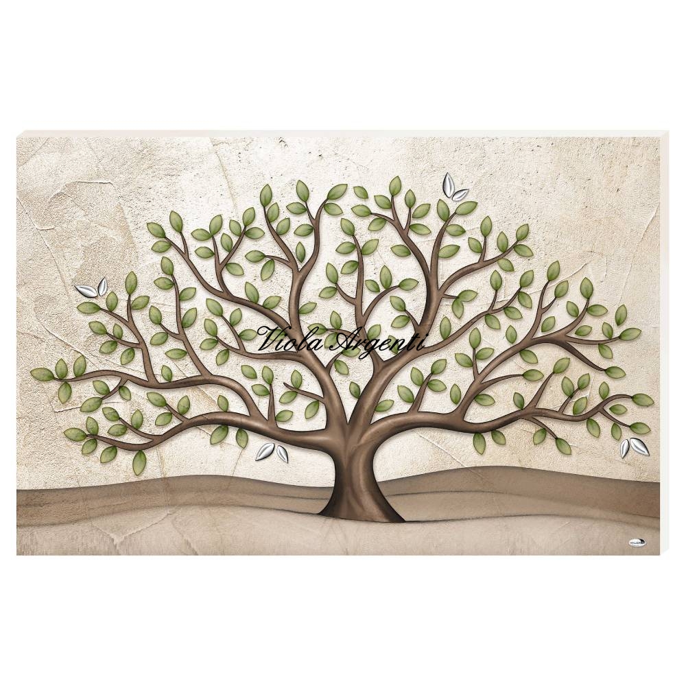 Quadro albero della vita di . Argento online