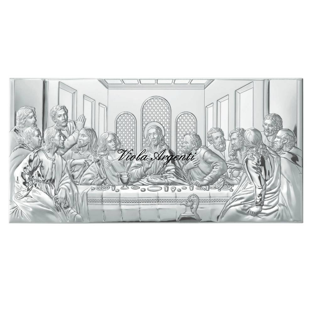 Pannello Ultima Cena di . Argento online