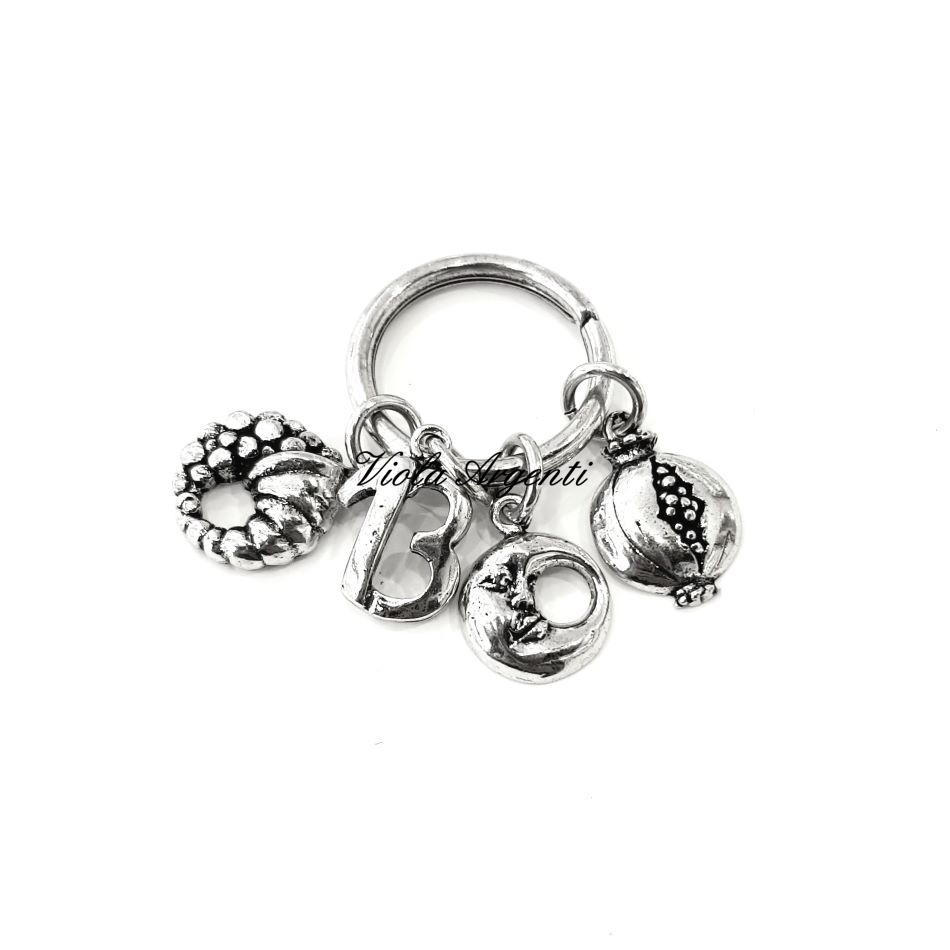 Portachiavi scaramantico di . Argento online