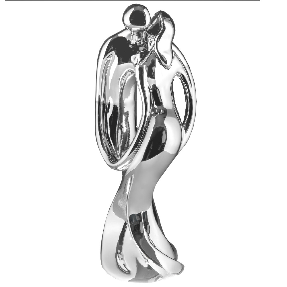Coppia bacio stilizzato di . Argento online