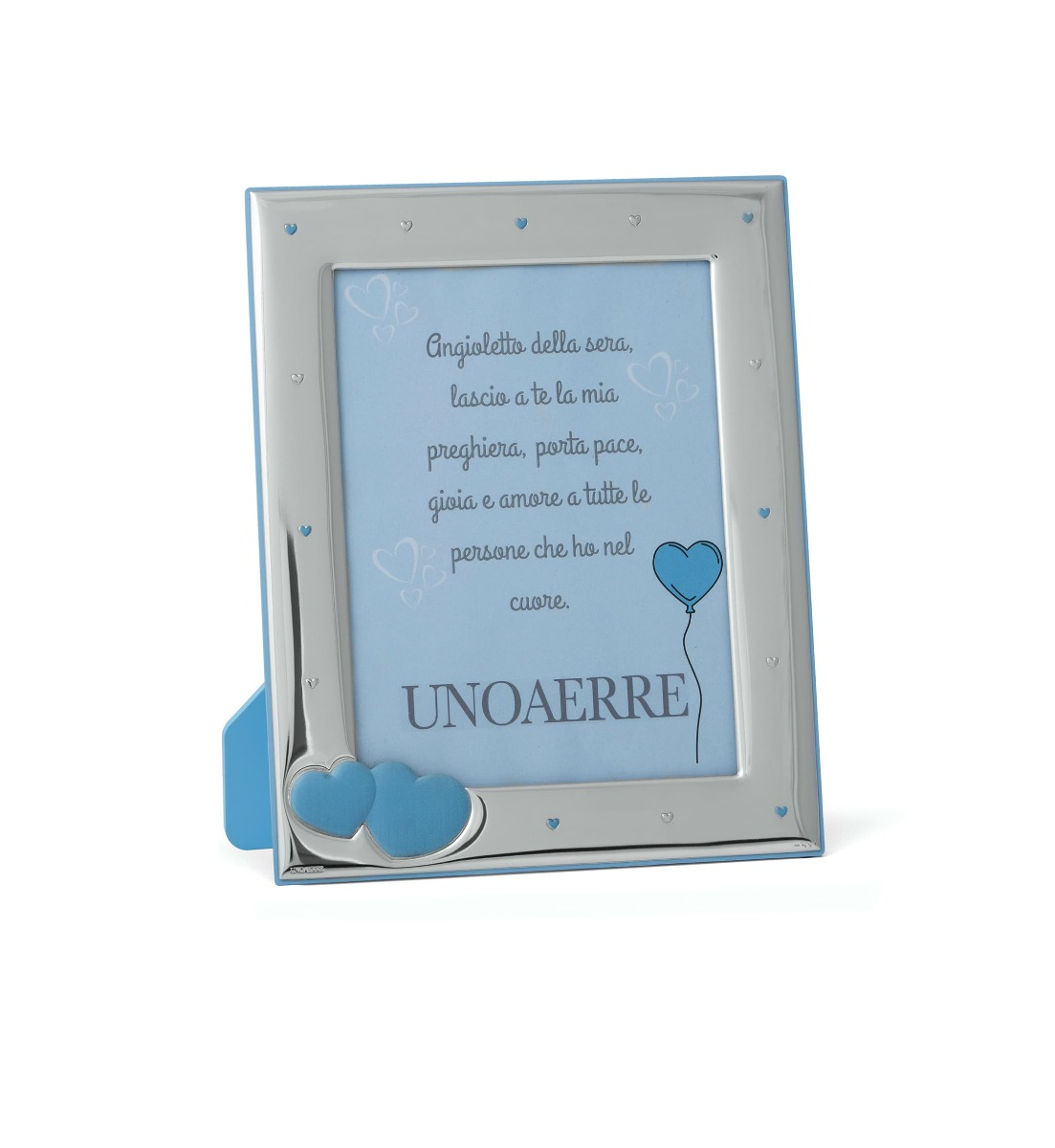Cornice bimbo con cuore doppio di Unoaerre. Argento online