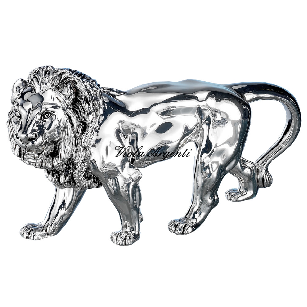 Leone grande in piedi di . Argento online