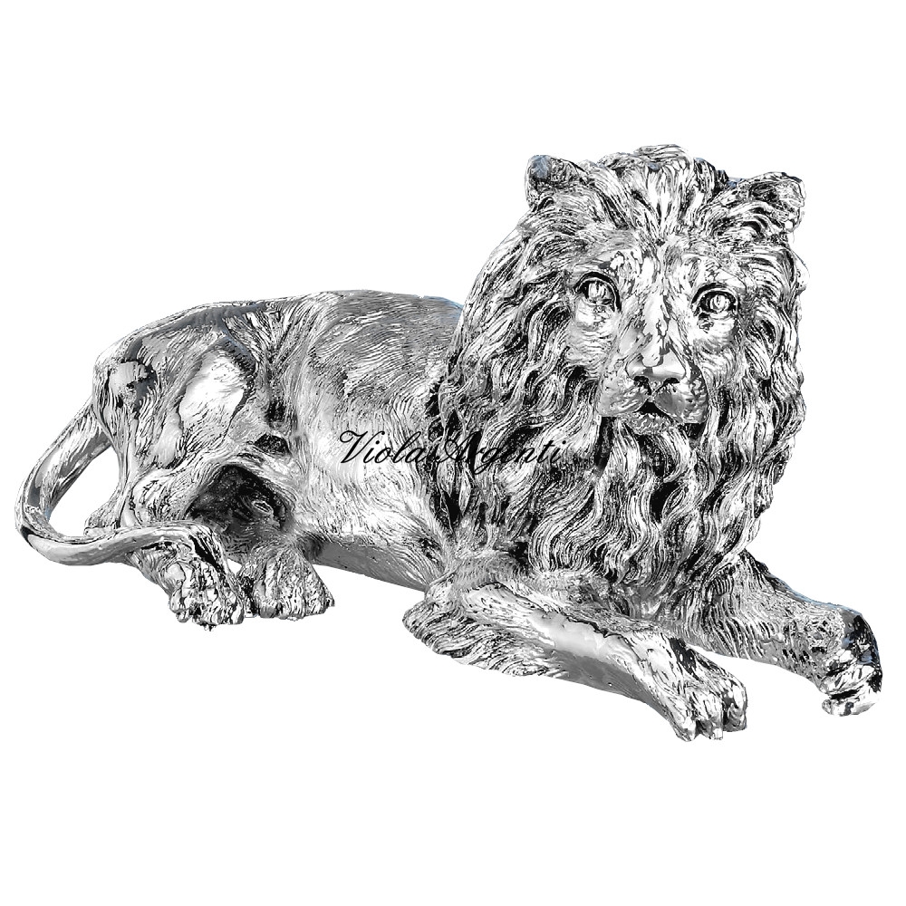 Leone seduto di . Argento online