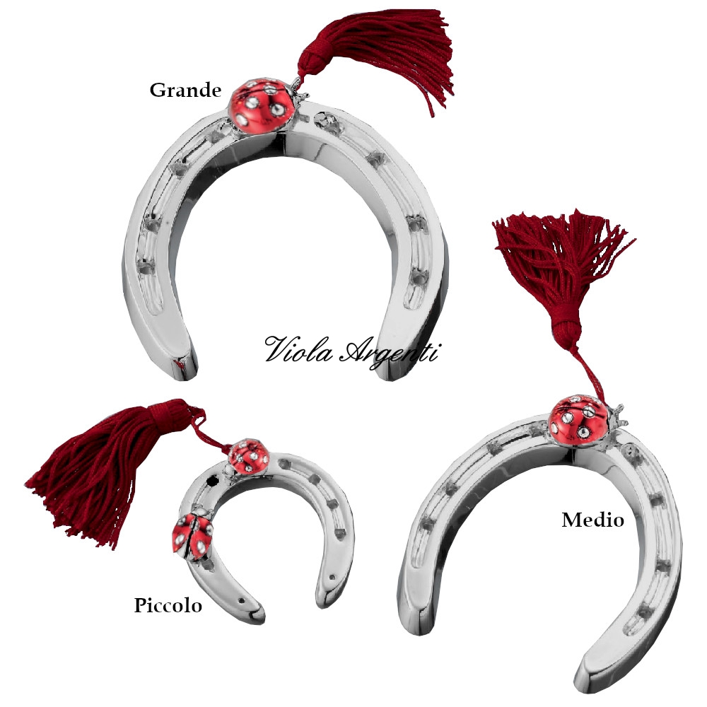 Ferro di cavallo con coccinella di . Argento online
