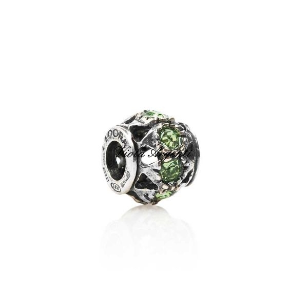 Charm swarovski verde di Tedora. Argento online