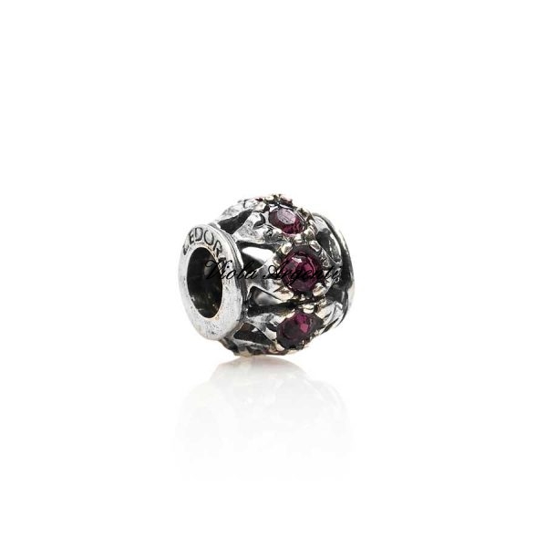 Charm swarovski viola di Tedora. Argento online