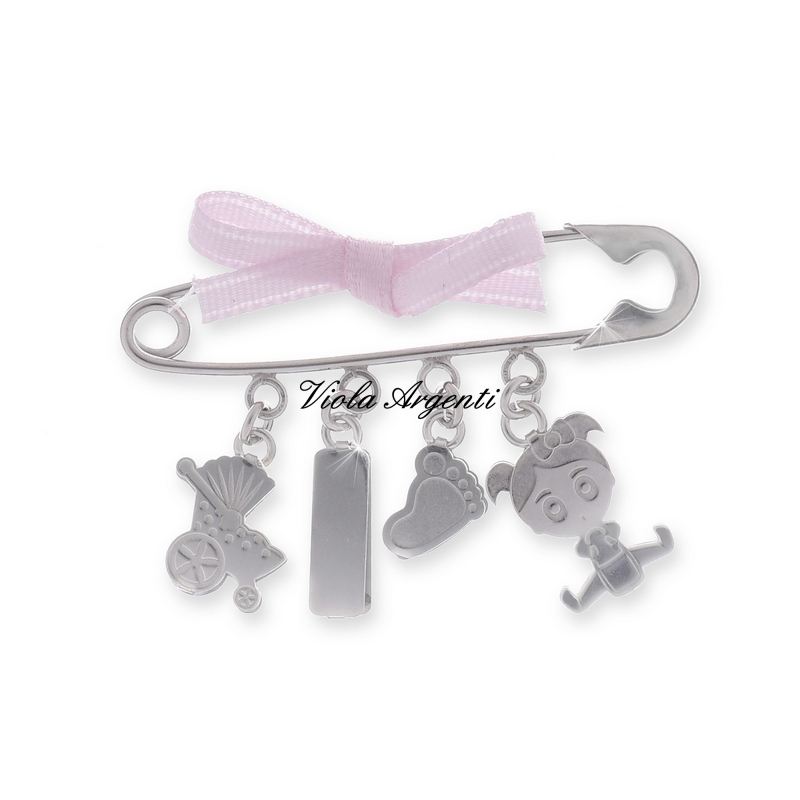 Spilla da balia in argento Baby Girl di . Argento online