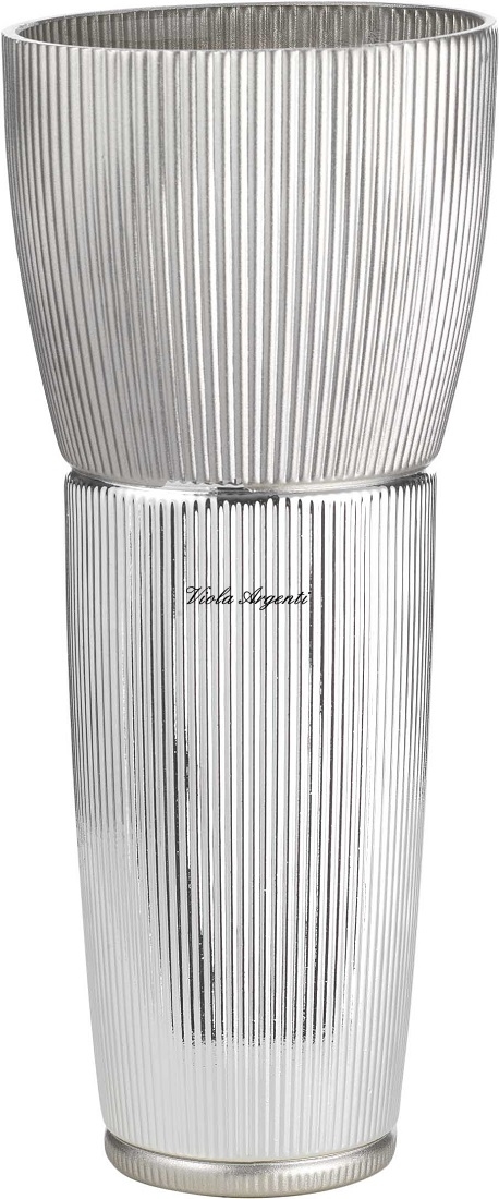 Vaso cannete smaltato sabbia di . Argento online
