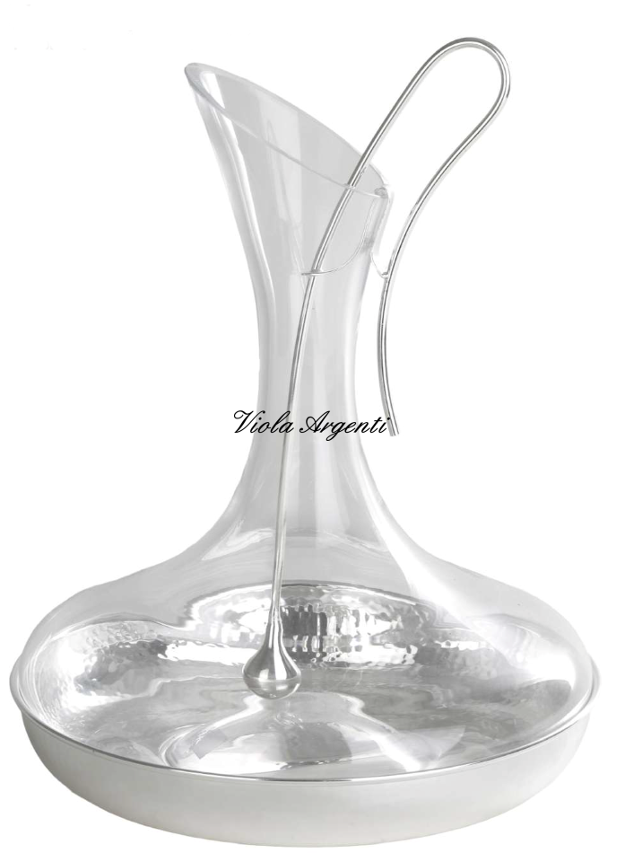 Decanter con infusore di . Argento online