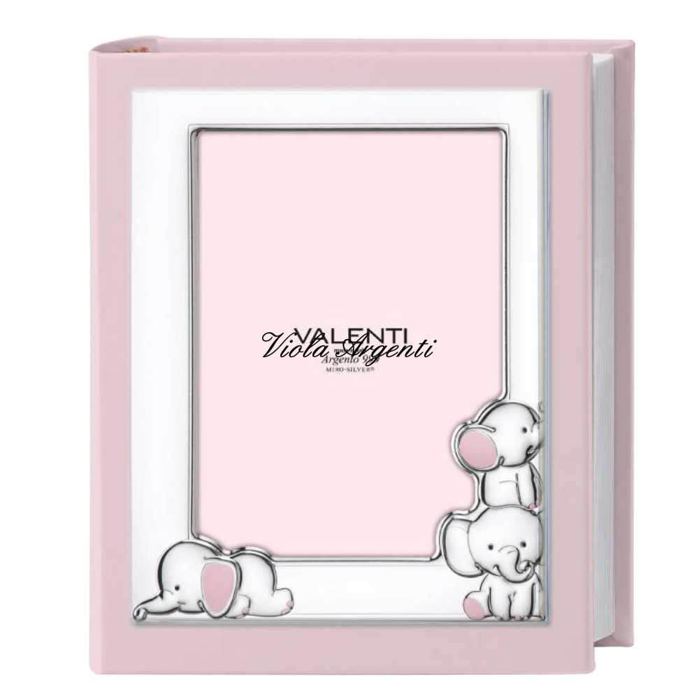 Album Portafoto per Bimba con elefantino in Miro Silver 999 di Valenti. Argento online