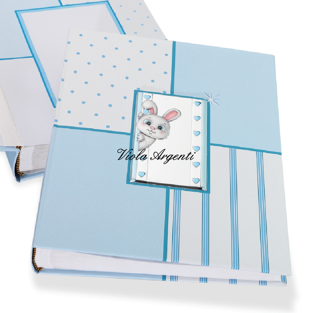 Album nascita coniglietto azzurro di . Argento online