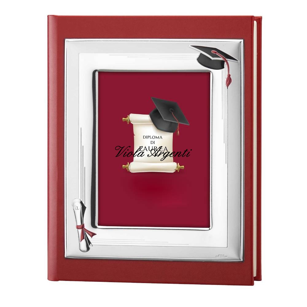 Album laurea con cornice di . Argento online