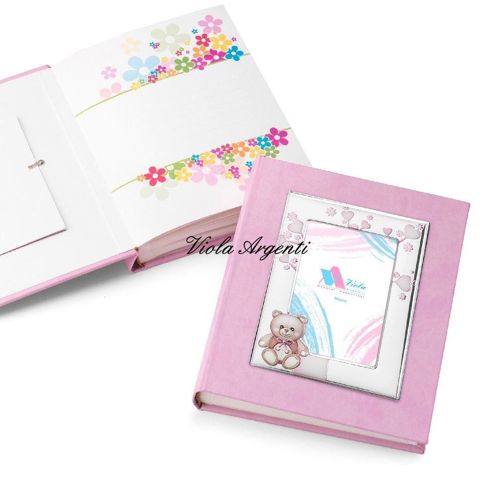Album con cornice orsetto rosa di . Argento online