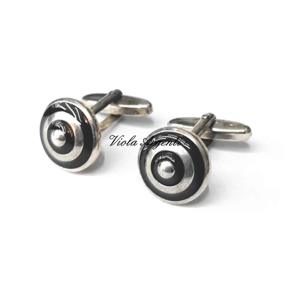 Gemelli cerchi neri di . Argento online