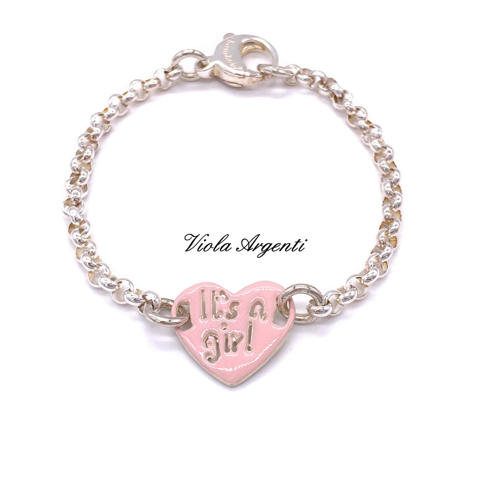 Bracciale IT'S A GIRL di ibamboli. Argento online