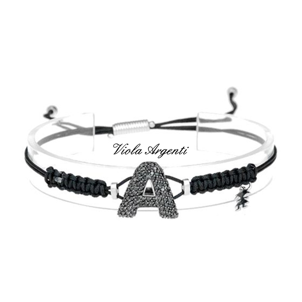 Bracciale con iniziale A di ibamboli. Argento online