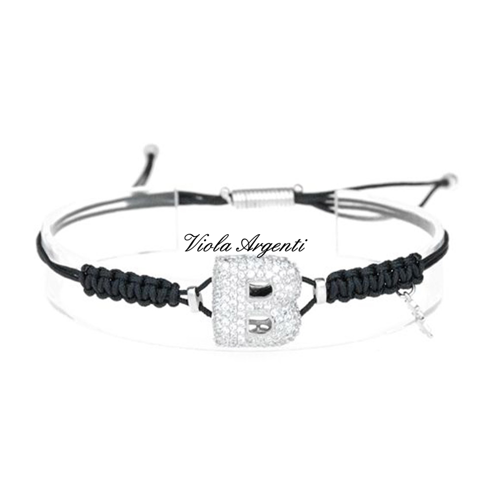 Bracciale con iniziale B di ibamboli. Argento online